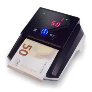 MAQUINA DETECTORA BILLETES FALSOS Q-CONNECT KF14930 EURO/GBP