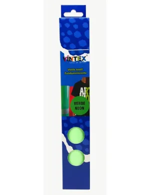 Vinilo Textil Vintex Brillo en la Oscuridad Verde Neon 25Cmx1M Vin-Tex-Ftvn