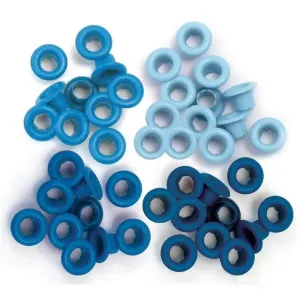 Pack 60 Ojales Standard Blue We R Memory Keepers Tonos Azules Cus11231