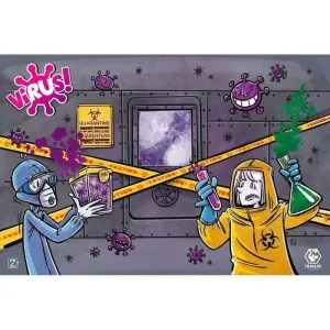 TAPETE NEOPRENO: VIRUS 60X90CM