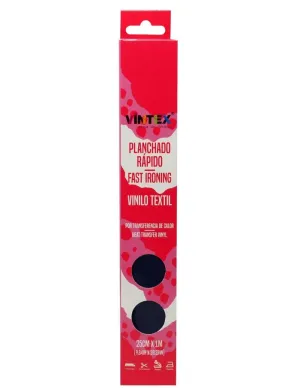 Vinilo Textil Vintex Premium Planchado Rapido Azul Marino 25Cmx1M Vin-Tex-Azm-P