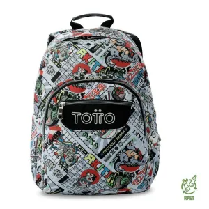 Mochila Junior Totto Acuareles Ramen Adaptable Ma04Eco021 2526N 0G8