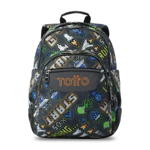 Mochila Totto Rayol Adventur 2 Compartimentos Ma04Eco002 2616N 4Gs