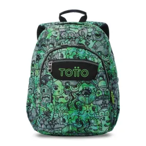 Mochila Junior Totto Acuareles Crew Adaptable Ma04Eco021 2616N 4Gf