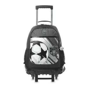 Mochila Junior con Carro Totto Champions Negro Mj03Chp003 2616 1G8L