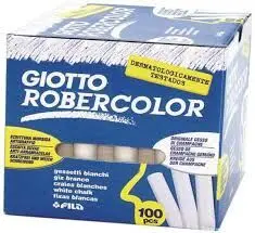 PAQUETE 100 TIZAS BLANCAS ROBERCOLOR GIOTTO F538800
