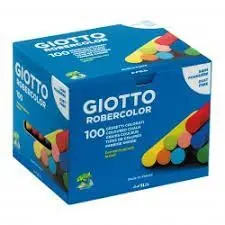 PAQUETE 100 TIZAS DE COLORES ROBERCOLOR GIOTTO F539000