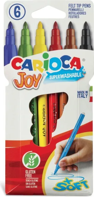 Pack 6 Rotuladores Carioca Joy Punta Fina 40549