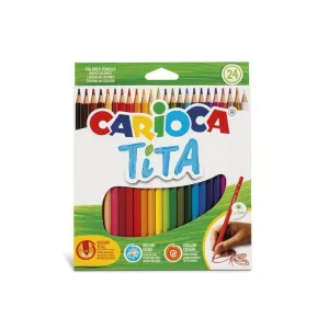 Estuche Carioca de Carton con 24 Lapices Tita 42794
