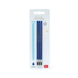 Pack 3 Recambios Legami Tinta Gel 0. 7Mm Borrable Azul Refep0005