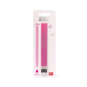 Pack 3 Recambios Legami Tinta Gel 0. 7Mm Borrable Rosa Refep0008