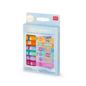 Pack 6 Marcadores Legami Teddys Superpower Colores Surtidos Mh0005