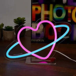 Lampara Led Neon Legami Planet Heart Its a Sign Nel0003