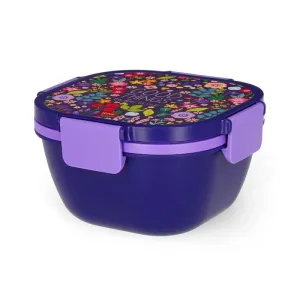 Tupper Legami Termico 1,7L + Tenedor Flowers Lbs0004