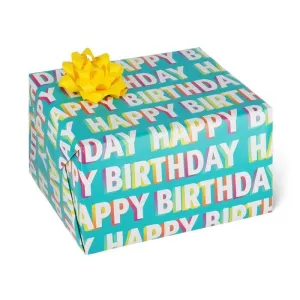 Hoja Papel Regalo Legami 70X200Cm Happy Birthday Wrap0030