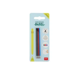 Pack 4 Recambios Legami Tinta Gel 3 Colores en 1 Borrable Reftep0001