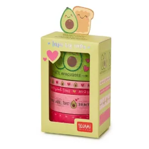 Pack 5 Rollos Washi Tape Legami Aguacate Tap0006