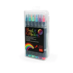 Estuche de Plastico Legami con 12 Rotuladores Brush Marker Buma0001
