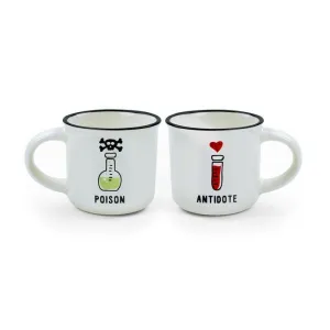 Set de 2 Tazas de Cafe Legami Poison Antidote Mm0007