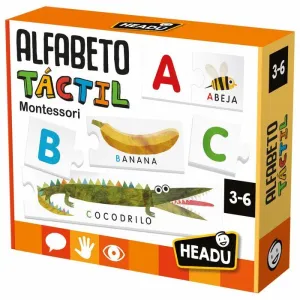 Puzzle Headu 52 Piezas Alfabeto Tactil Montessori