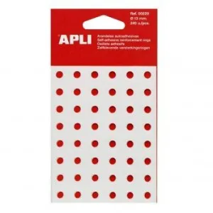 Pack 240 Arandelas Refuerzo Adhesivas Apli Ø13Mm 00229