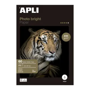 PAPEL FOTOGRÁFICO PHOTOBRIGHT A4 240 G 60 HOJAS 04137