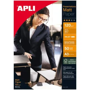 Papel Fotografico Apli Matt A3 120Gr 50 Hojas 04462