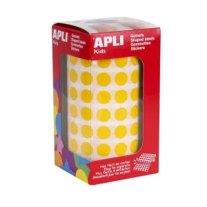 ROLLO GOMETS APLI CIRCULO AMARILLO Ø10,5MM 04851
