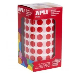 ROLLO GOMETS APLI CIRCULO ROJO Ø10,5MM 04853