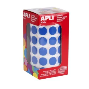 ROLLO GOMETS APLI CIRCULO AZUL Ø15MM 04856