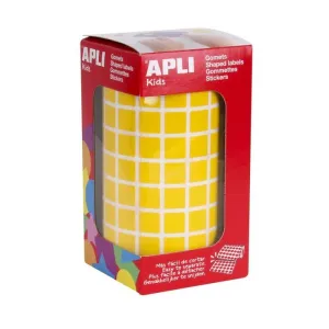 ROLLO GOMETS APLI CUADRADO AMARILLO Ø10MM 04871