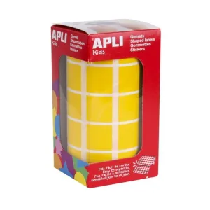 ROLLO GOMETS APLI CUADRADO AMARILLO Ø20MM 04875