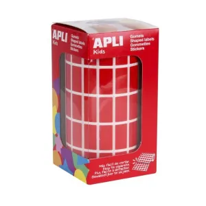 Rollo Gomets Apli Rectangulo Rojo 21X10Mm 04885