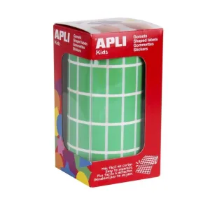 ROLLO GOMETS APLI RECTANGULO VERDE 21X10MM 04886