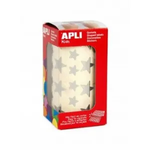 Rollo Gomets Metal Apli Estrella Plata Grandes y Pequeños 11117