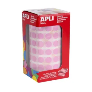 Rollo Gomets Apli Circulo Rosa Ø 10,5Mm 11479