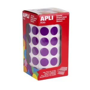 Rollo Gomets Apli Circulo Lila Ø15Mm 11485