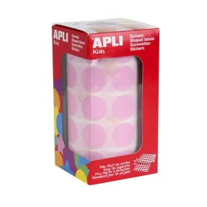 Rollo Gomets Apli Circulo Rosa Ø 20Mm 11489