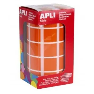 Rollo Gomets Apli Cuadrado Naranja Ø 20Mm 11498