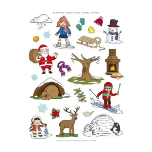 Paquete 276 Stickers Removibles Apli el Invierno 11625