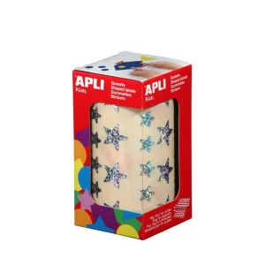 Rollo Gomets Metal Apli Estrella Holografico Grande y Pequeño 11635