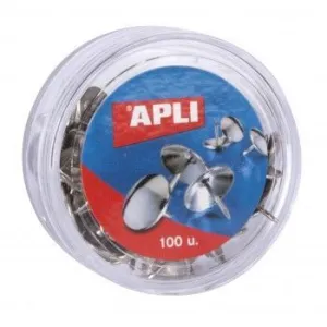 Chinchetas Apli Niqueladas Ø 10 mm 100 Unidades 11726
