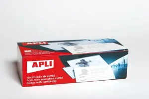 Caja 25 Identificadores Apli Combi 90X56Mm 11746