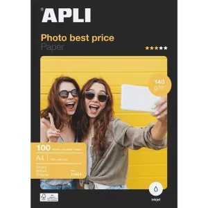Papel Fotografico Apli Best Price A4 140Gr 100 Hojas 11804