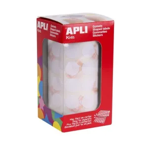 Rollo Gomets Apli Circulo Blanco Ø15Mm 11904