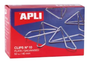 Clips Apli Mariposa Galvanizados Nº 10 40 mm 50 Unidades 11914