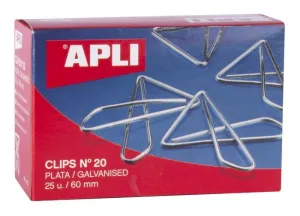 Clips Apli Mariposa Galvanizados Nº 20 60 mm 25 Unidades 11915