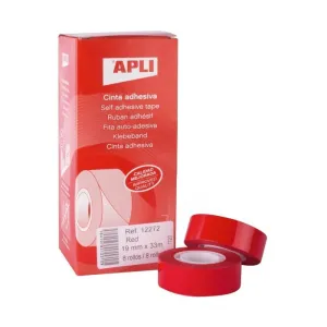 Cinta Apli Adhesiva Rojo 19 mm X 33 M 12272