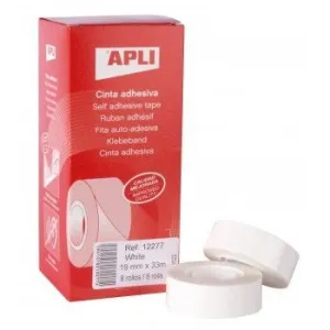 Cinta Apli Adhesiva Blanca 19 mm X 33 M 12277
