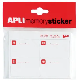 Taco Notas Adhesivas Apli Memory Sticker 50X30Mm Especial Congelador 35 Hojas 12558